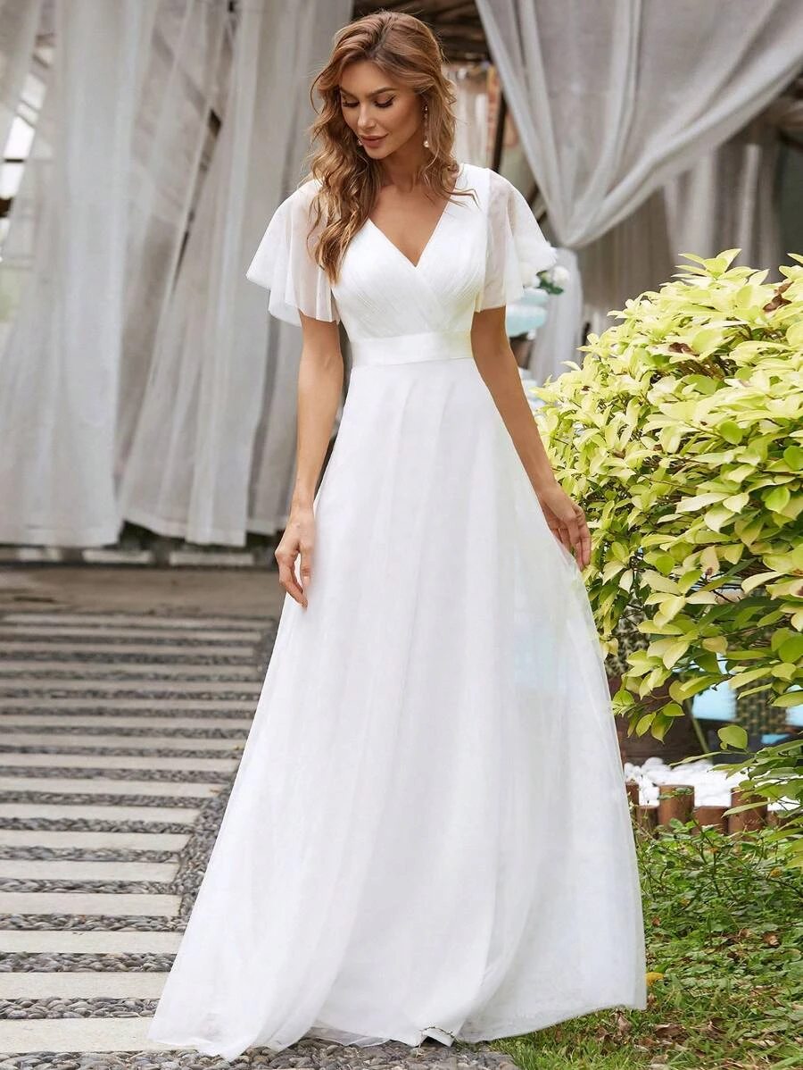 Beach Wedding Casual Inexpensive Wedding Dresses Long Sleeves Wedding Dress Affordable  Long Dresses Long Sleeves Lace Wedding Dresses To Wear To A