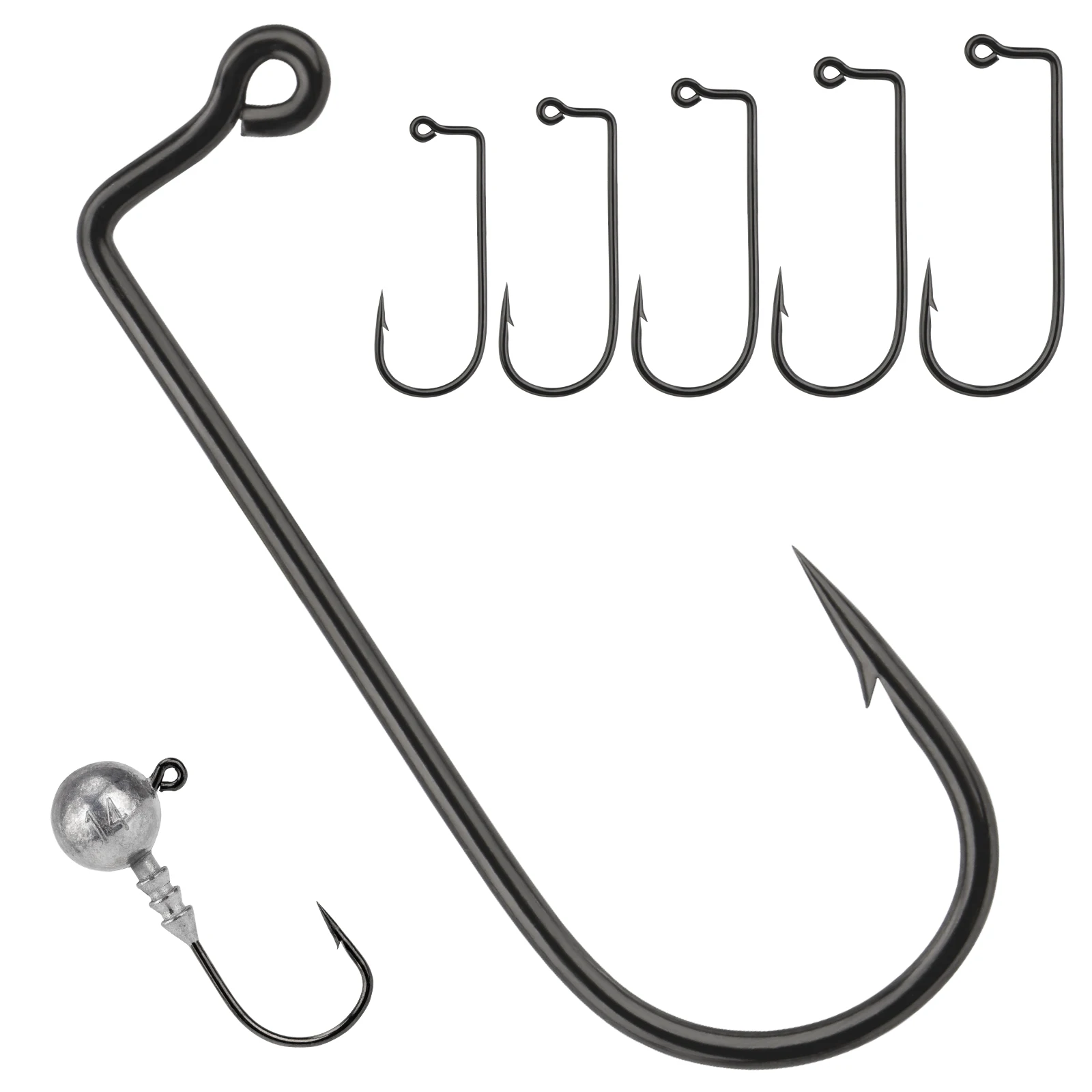 THKFISH Dry Fly Hooks for Fly Curved Tying Wet Fly Hooks 14 22 Assortment Pack of 250 Fly