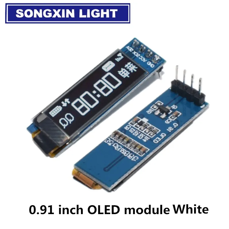 0.91 inch OLED Module White/Blue OLED 128X32 LCD LED Display Module 0.91" IIC Communicate For Arduino ROHS Certification, oled display module