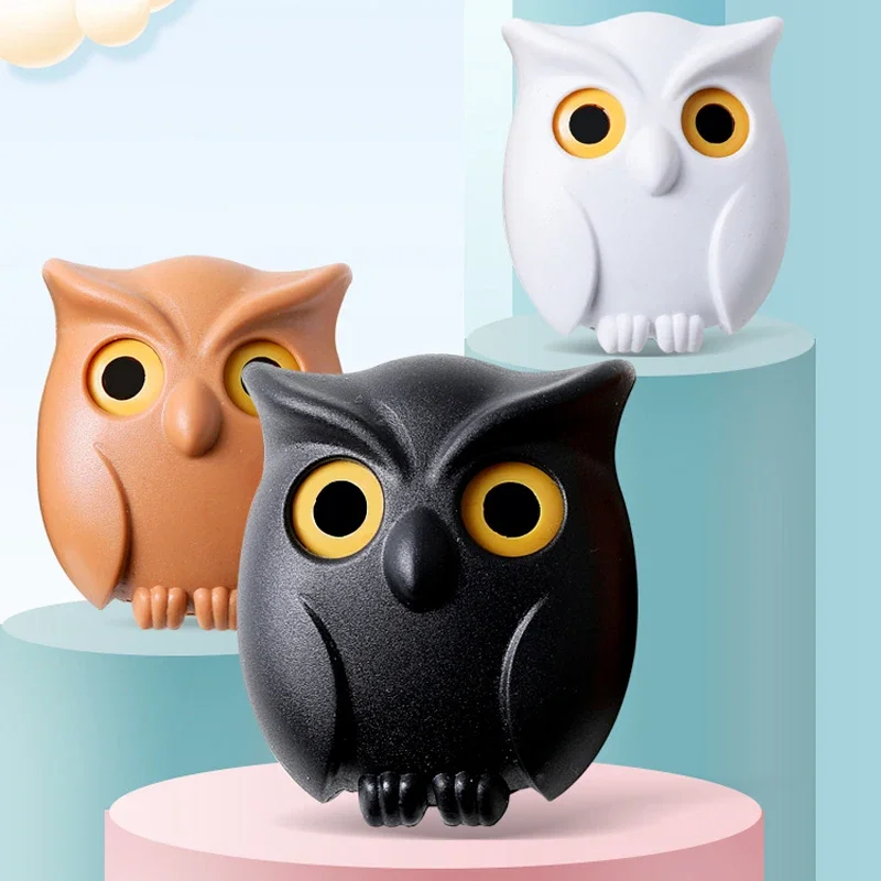 

Hook Wall-mounted Birds Hook New Night Owl Magnetic Wall Keys Hook Behind-door Keys Hanger Holder Cute Animal Door Storage Rack