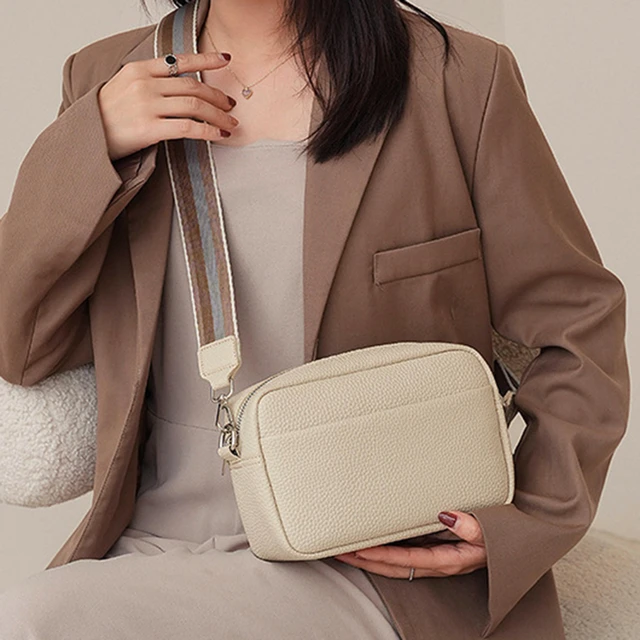 Broad Strap Thick Strap Sling Bag Wide Strap Women Crossbody Bags