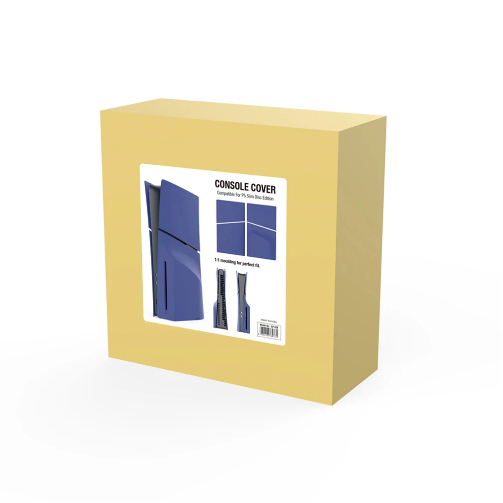 ABS Hard Case Replacement Faceplate Dustproof Side Plate Shell Shockproof Faceplate Case Cover for PS5 Slim Disc Edition Console