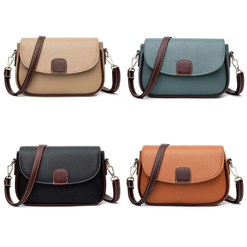 

Womens Multicolor Shoulder Bag All-matching PU Leather Handbags Small Flap Bag Female Crossbody Bag Ladies Messenger Bag