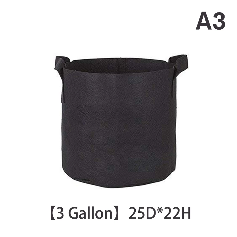 1-10 Gallon Grow Bags Felt Grow Bag Gardening Fabric Grow Pot Vegetable Growing Planter Garden Flower Planting Pots