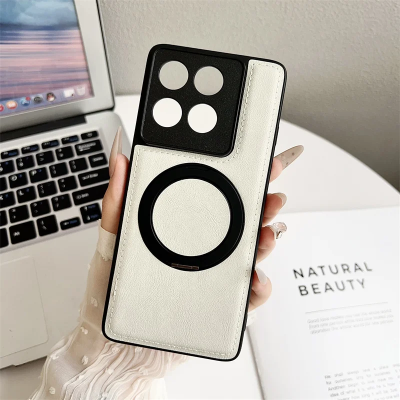 360-Degree Magnetic Stand Case with Rotating Feature