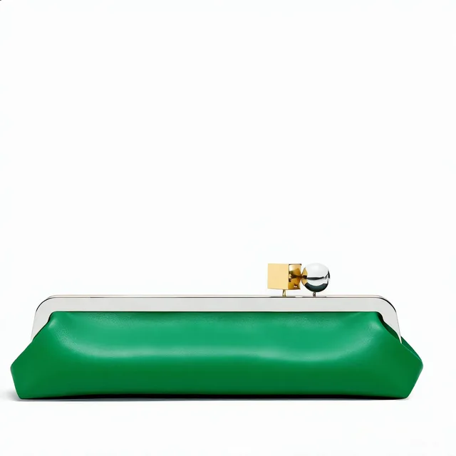 Fashion Long Clutch Bag for Women Luxury Designer Kiss Lock Women Shoulder Bags Elegant Party Purses Trend Underarm Bag 2026 2