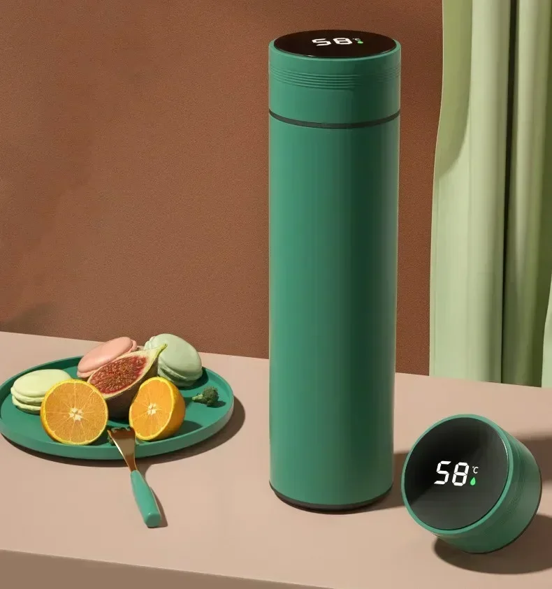 Description Picture 2 of item500ML Tea Water Separation Intelligent Insulated Mug Thermos Flask Stainless Steel Vacuum Kettle Coffee Mug Thermos Mug