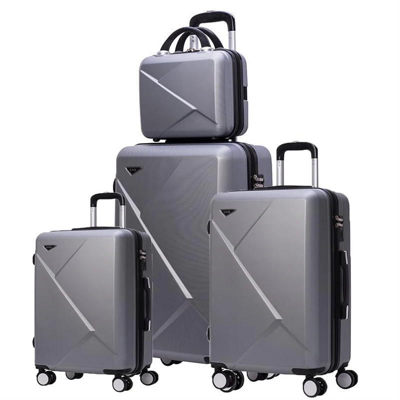 Brand Women Spinner Abs Luggage Retro Trolley Bag Travel Suitcase With  Handbag Designer Luggage Set - Rolling Luggage - AliExpress