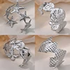 Four Clover Bangles Bracelets for Women Stainless Steel Geometric Star Cuff Bangle Bracelet Femme Fashion Waterproof Jewelry