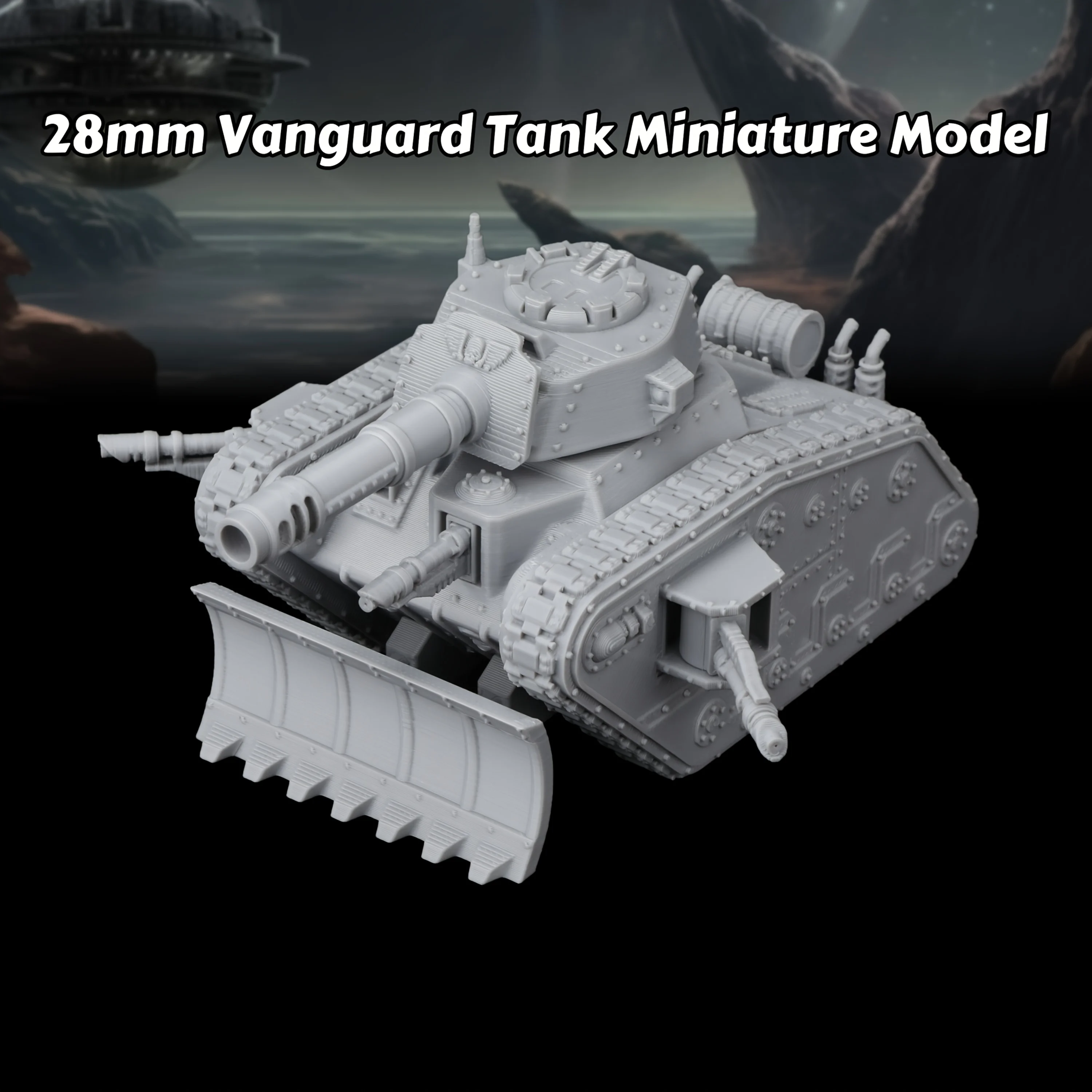 Sci-Fi Armored Tank Chariot Miniature for Futuristic TTRPG Battles