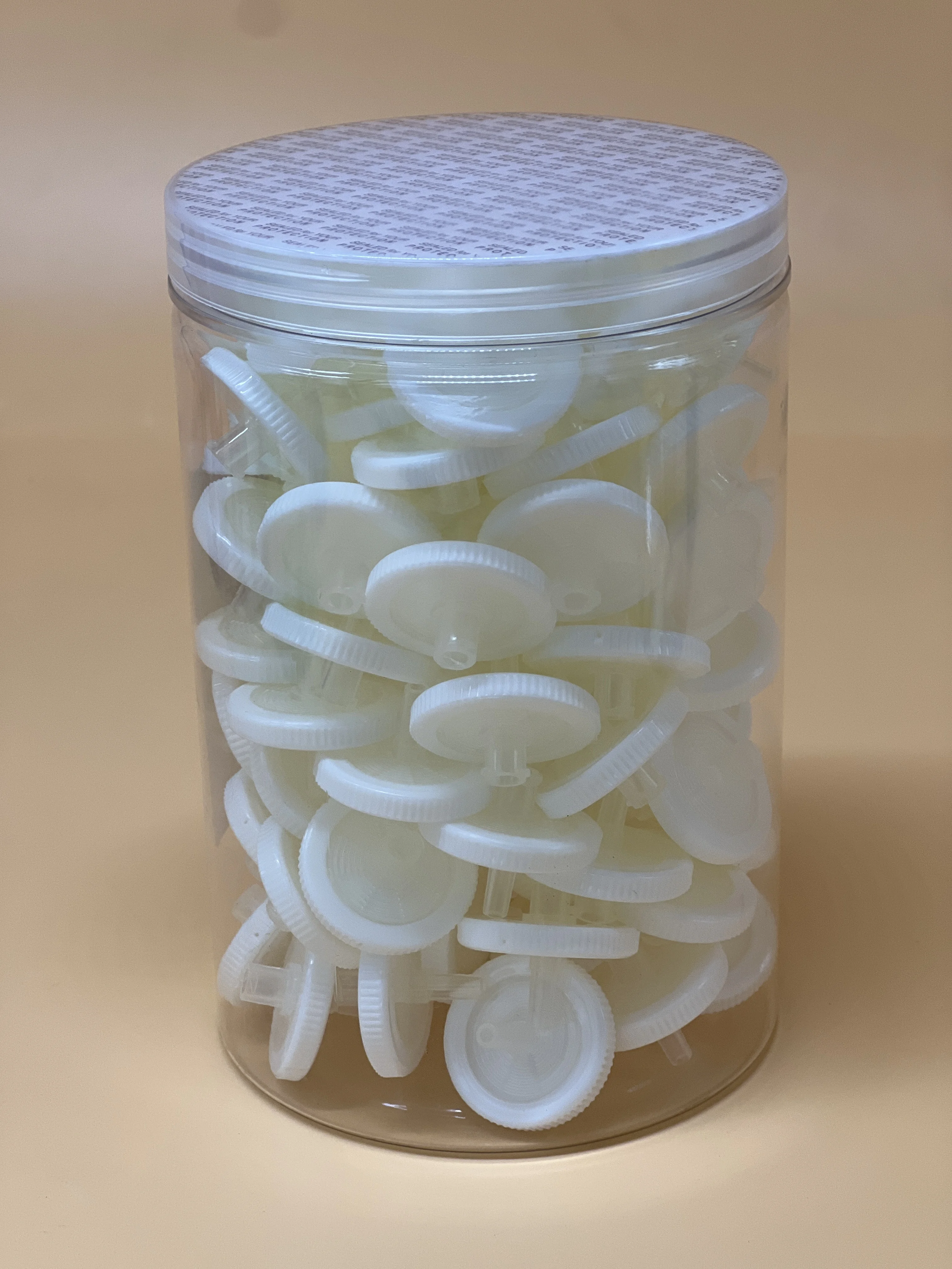 IKEME 소수성 아세테이트 섬유 CA 멤브레인 주사기 필터, 실험실 니들 필터, 25mm, 0.45um, 100 개