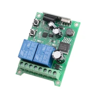 Universal DC12V- 48V 433Mhz  2CH Multifunction Receiver Module RF Wireless Remote Control Switch Relay Garage Motor Light Diy 5