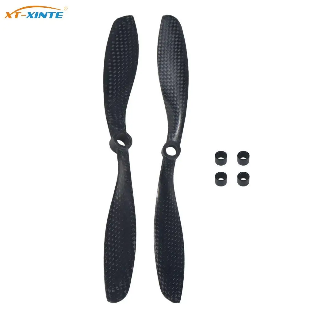 8x4.5 3K Carbon Fiber Propeller CW CCW 8045 CF Props For RC Quadcopter Hexacopter Multi Rotor UFO Parts
