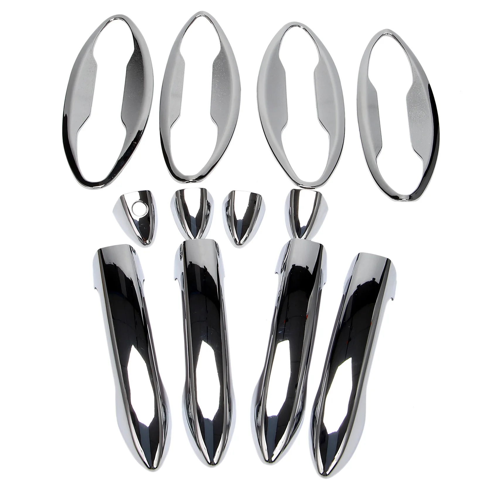 

Хромированная накладка на дверную ручку из АБС-пластика, защитная накладка для Honda 9-accord 2013-2017 Pilot (без бесключевых отверстий), для автомобиля