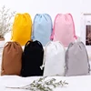 Cotton Drawstring Bags Fabric Storage Bag for Sundries Candy Jewelry Coins Keys Organizer Makeup Cosmetic Drawstring Gift Pocket 1