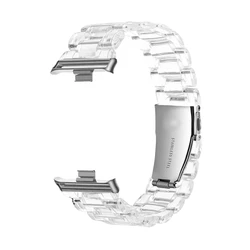Transparent Silicone Replacement Strap Wristband Accessory for Redmi Watch 4 (Transparent silver)