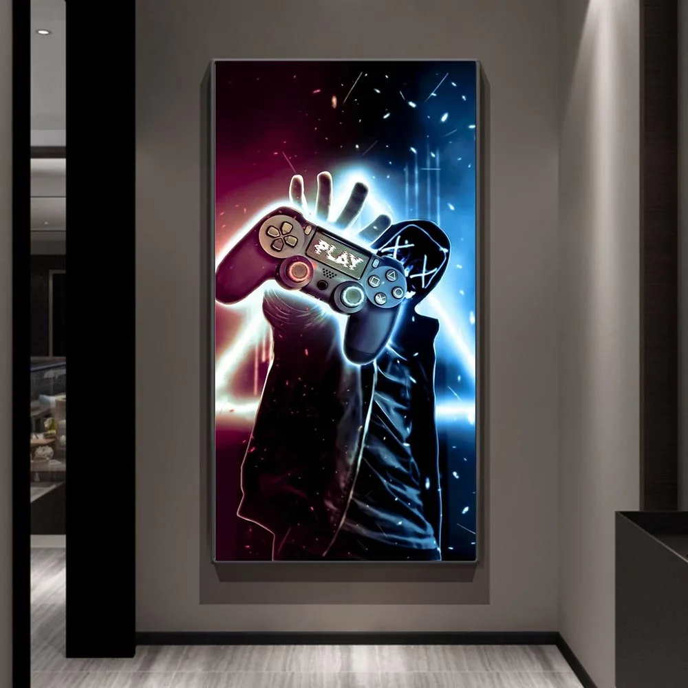  6 Video Game Poster - Printed Neon Gaming Posters