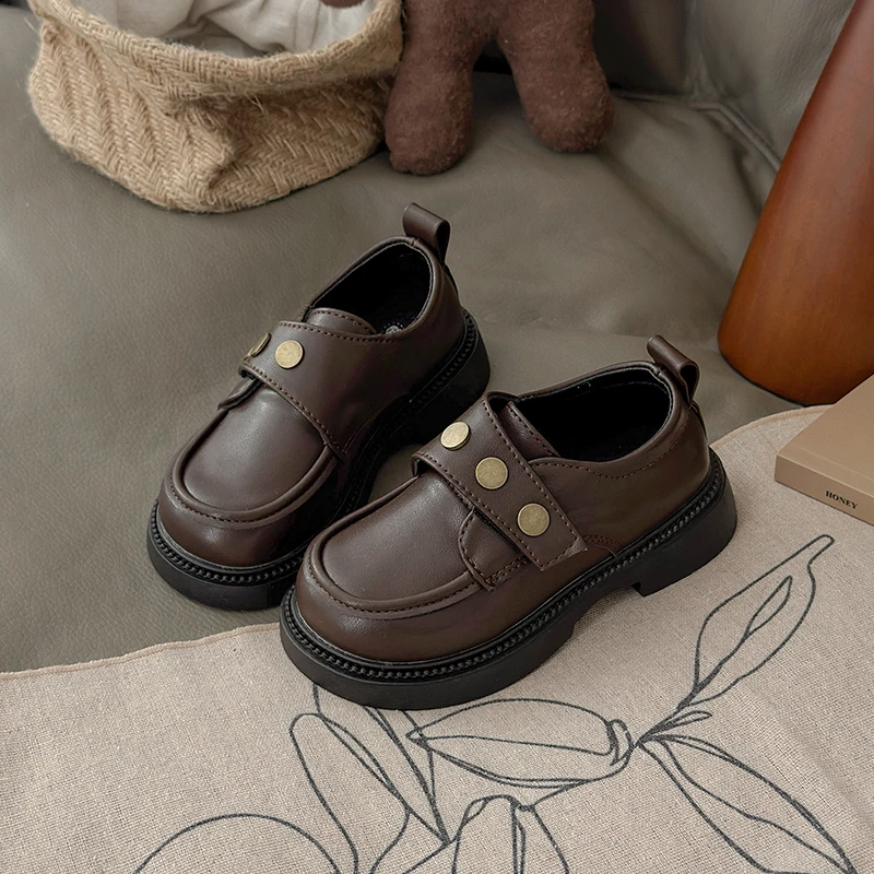 Leather School Shoes for Girls Spring Autumn