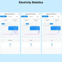 WiFi Energy Meter Bidirectional 1/2 Channel with Current Sensor Tuya Smart App Monitor Export and Import Power 80A AC110V/240V 2