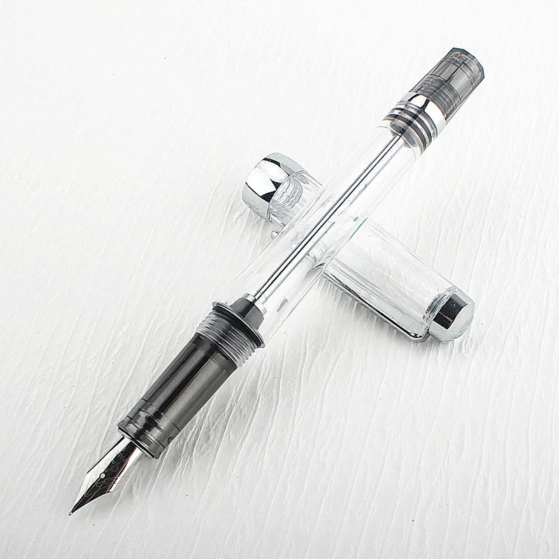 고급 펜, 진공 필링 만년필, 수지 투명 EF/F/펜촉, 패션 필기, 사무실 선물, 잉크 펜