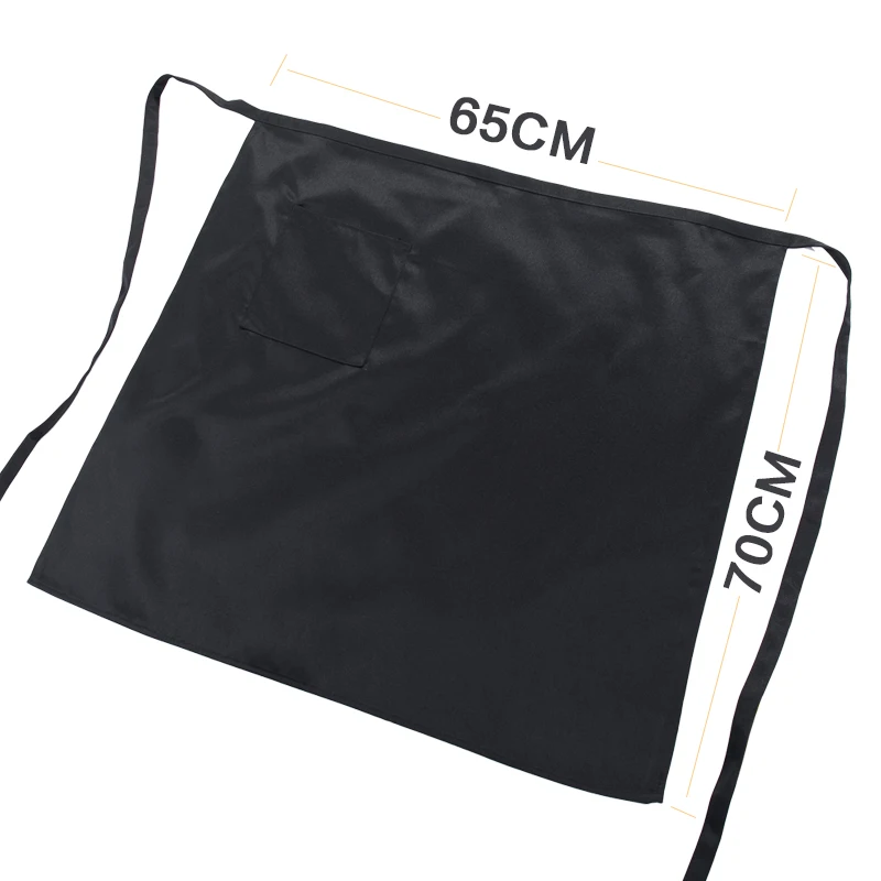 Solid Color Tooling Lace Up Half Apron Pattern Kitchen Restaurant Overalls Coffee Shop Clothing