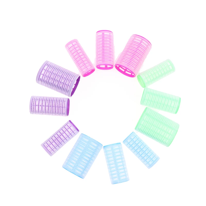 1pc Self-Adhesive Hair Rollers Hairdressing Home Use DIY Magic Styling Roller Roll Curler Hair Women Beauty Tools 3 Styles