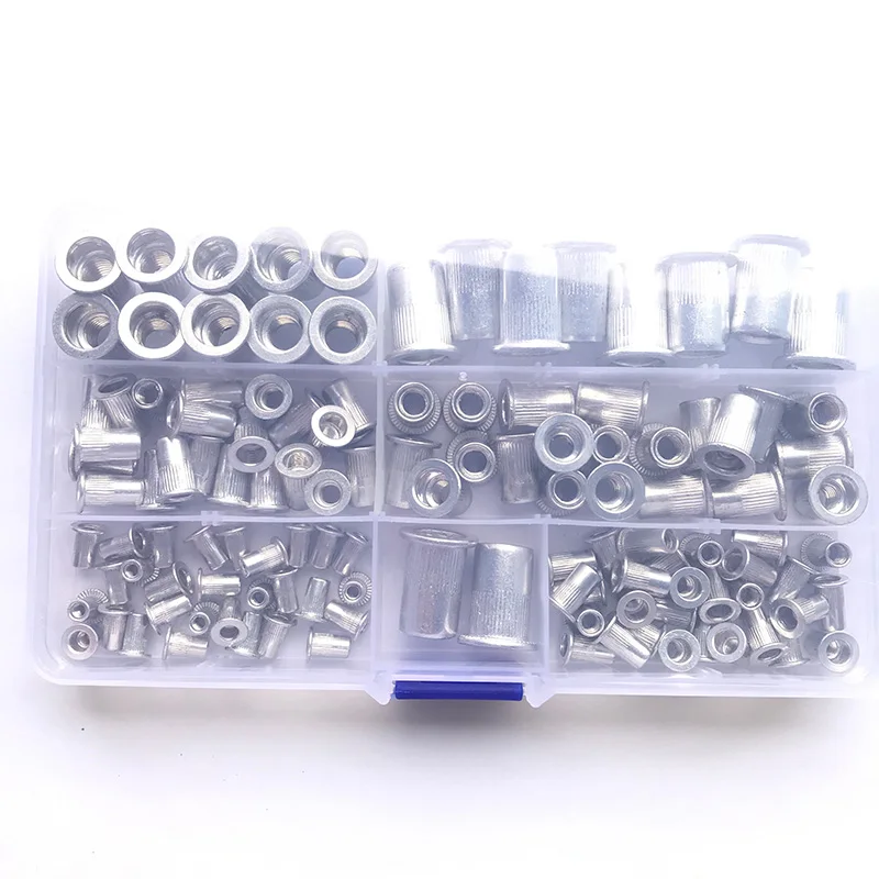 thumbnail image 2 of Idomin 304 Stainless Steel Rivet Nut Flat Head Thread Insert Nuts Rivets Hex Allen Screw Set Hexagonal Bolt Rivnut M3 M4 M5 M6 M8 M10(M5 (10Set 2 of 12