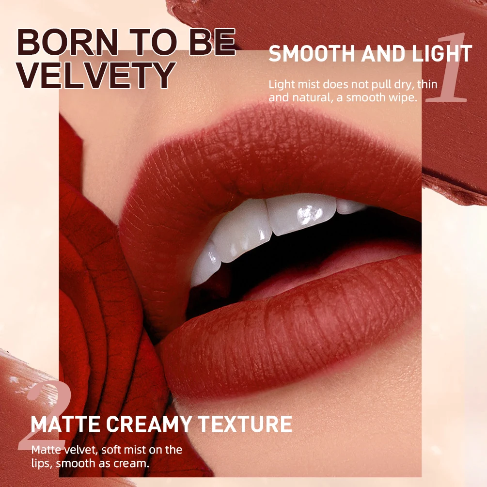 2023 New Matte Nude Lipstick Pen Long Lasting Lipliner Lip Pencil Waterproof Lip Liner Contour Sexy Red Lip Makeup Set For Women 4