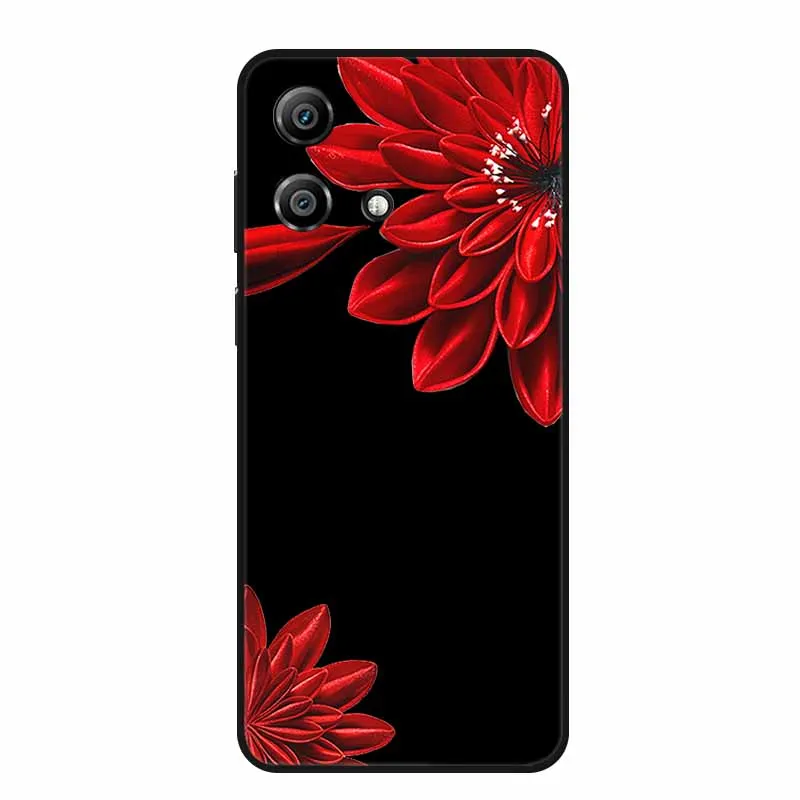 Charming Cartoon Cat Black Silicone Soft Phone Case