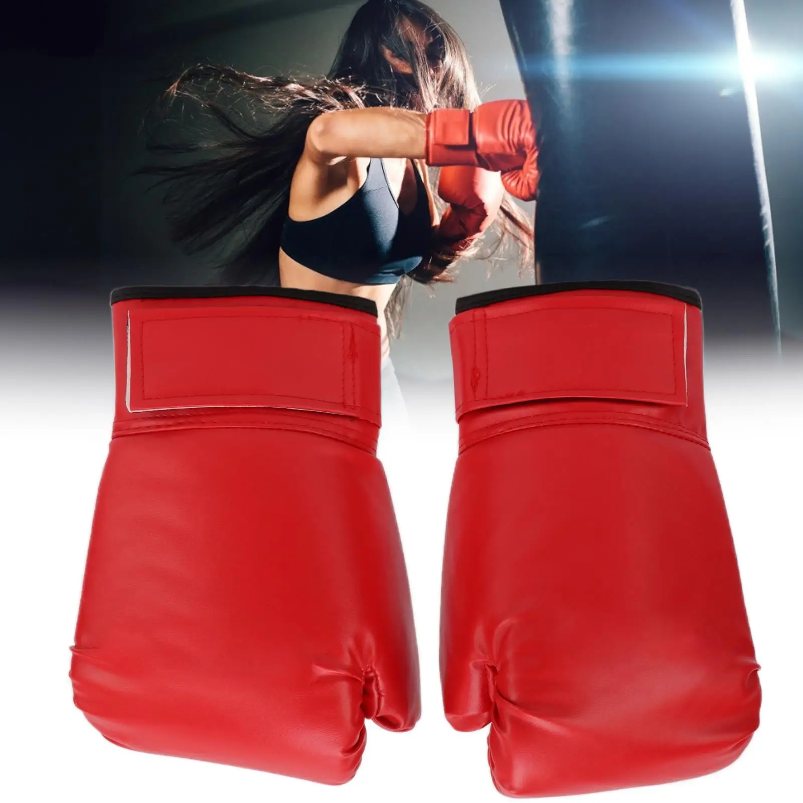 1 Pair Adult Training Gloves Comfortable Breathable Fight Muay Thai Sanda Sports Gloves