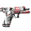 Mechanical Automatic Desert Eagle Toy Gun Shell Ejection Airsoft Pistol Continuous Firing Soft Bullet Toy for Children Shooting 6