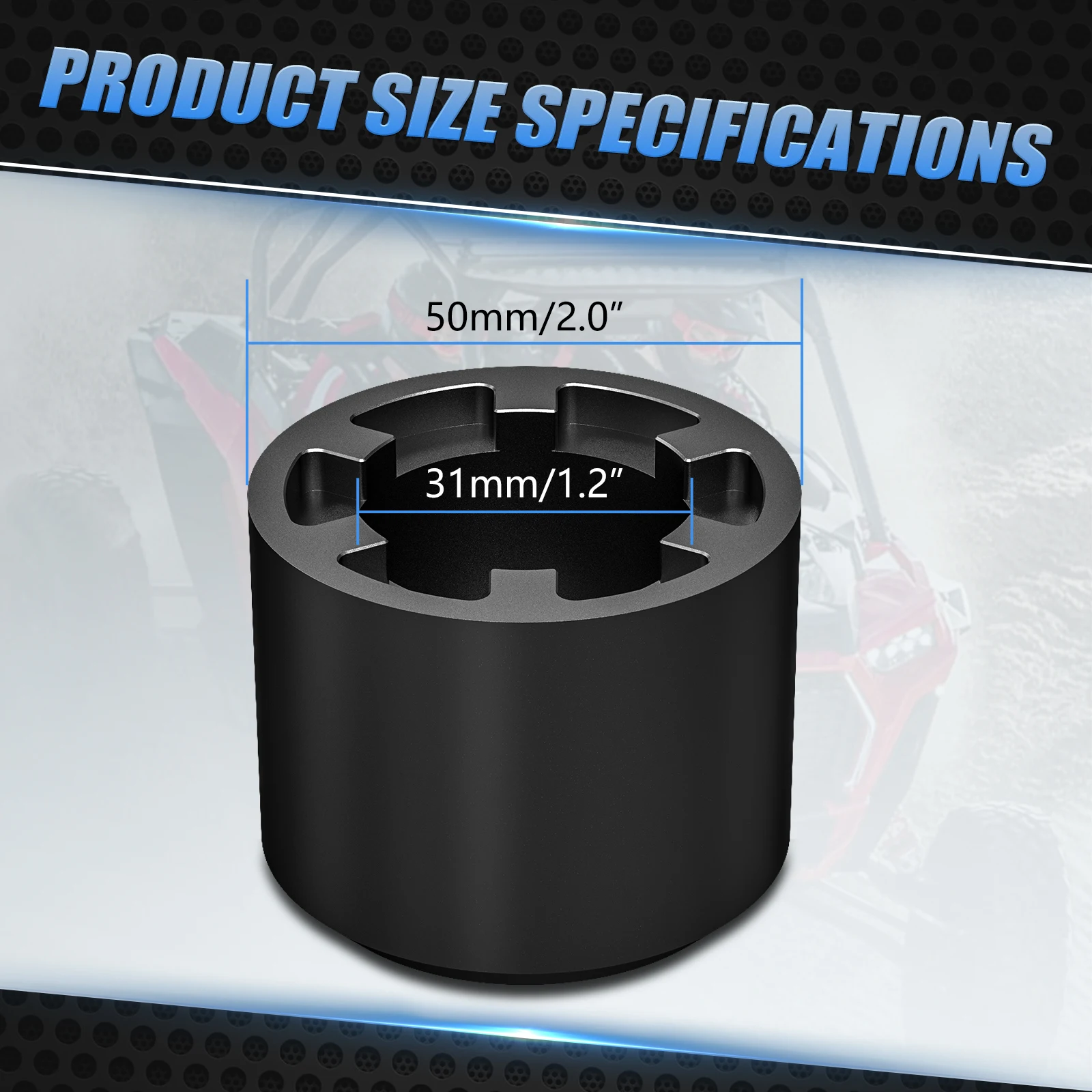 POLARIS RZR XP 4 터보 UTV 1 차 클러치 스파이더 너트 소켓 도구, 폴라리스 RZR XP 터보 2016 2020, 고강도 및 내구성