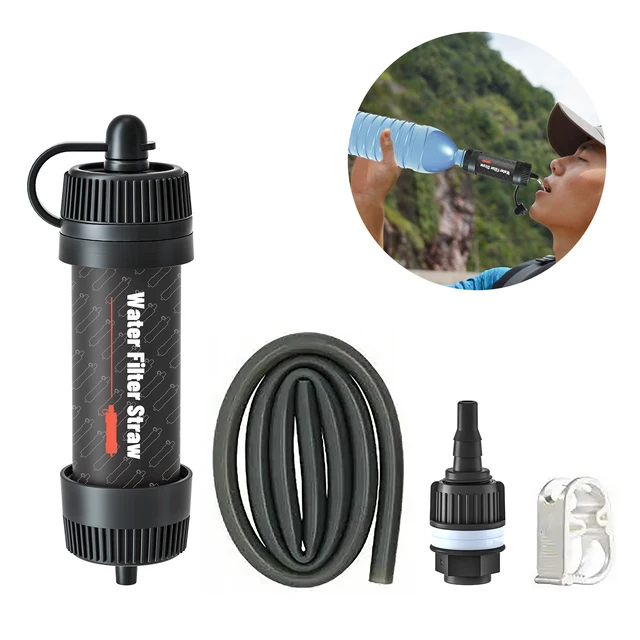 Outdoor Water Filter Bottle Emergency Water Purifi... – Grandado