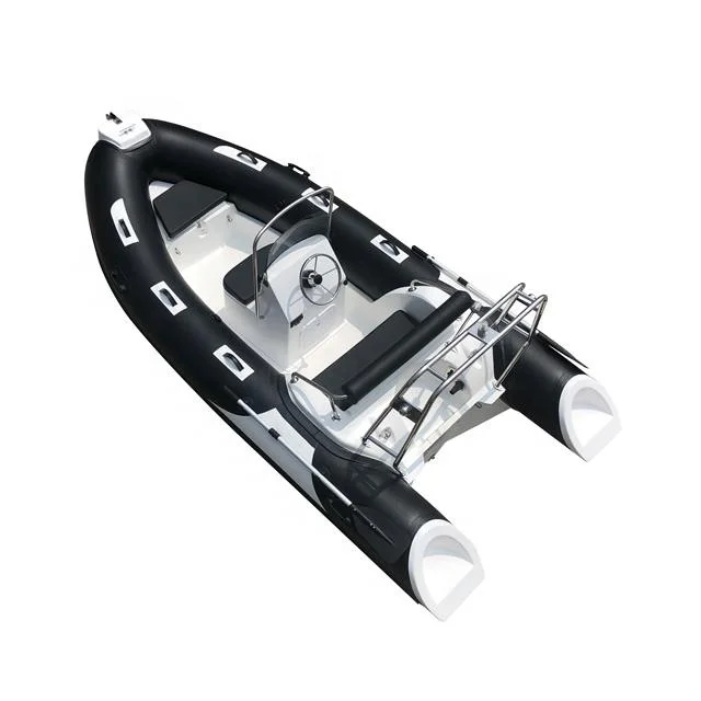 6 Persons Inflatable Boat 40HP Outboard Motor Rib Boat 430CM