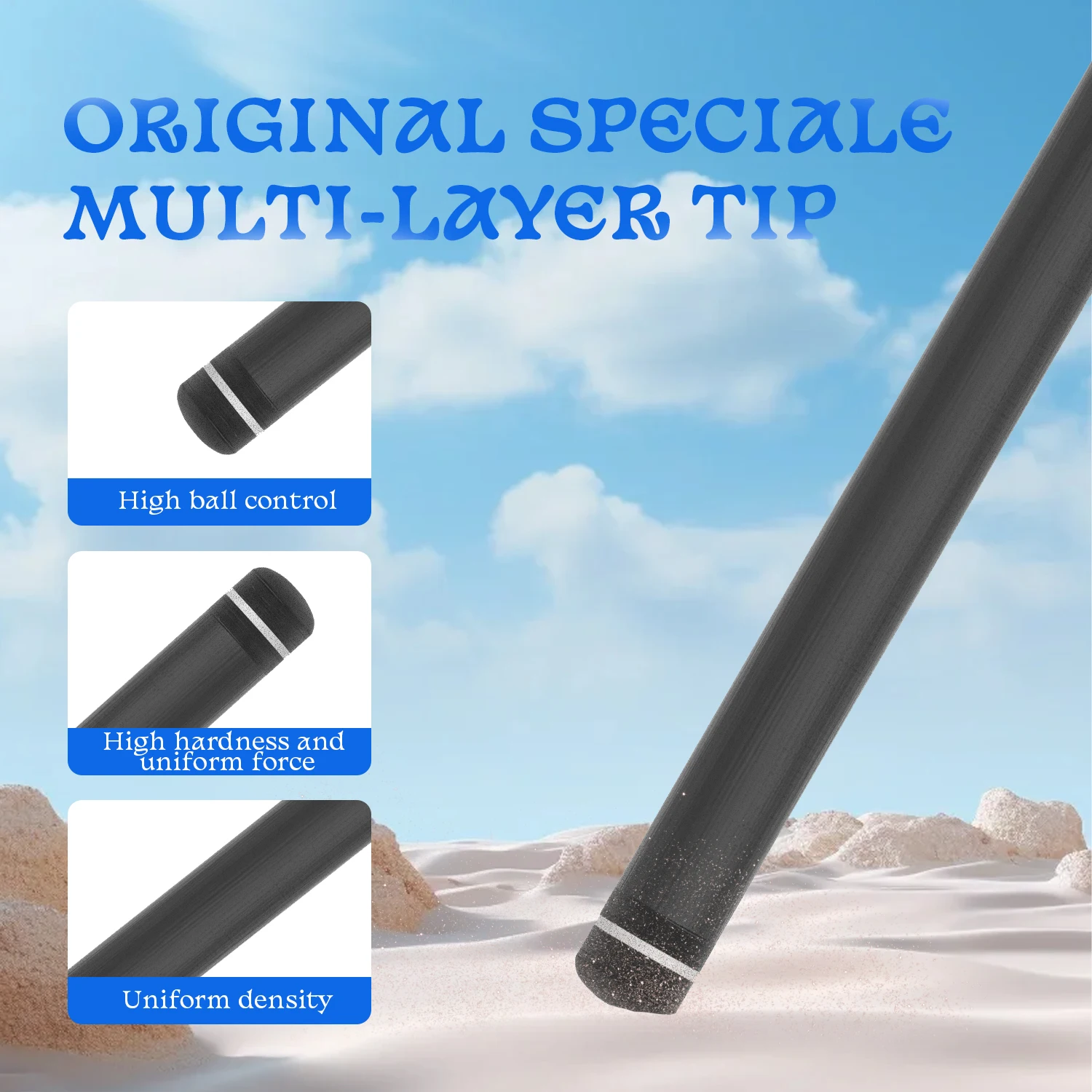 David Loman Carbon fiber billiard cue stick, Professional billiard