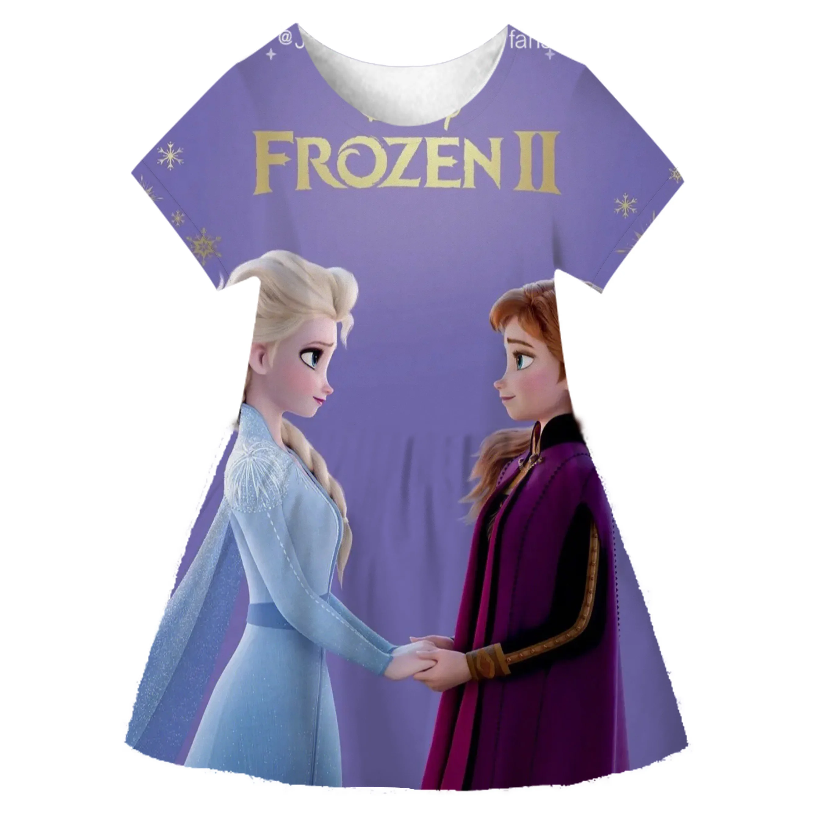 Ragazze Anna Elsa Dress Fancy Princess Anna Costume Summer Dolcevita Abiti Per Ragazze Fairy Frock Anna Dress 1 2 3 4 5 6 8 Anni