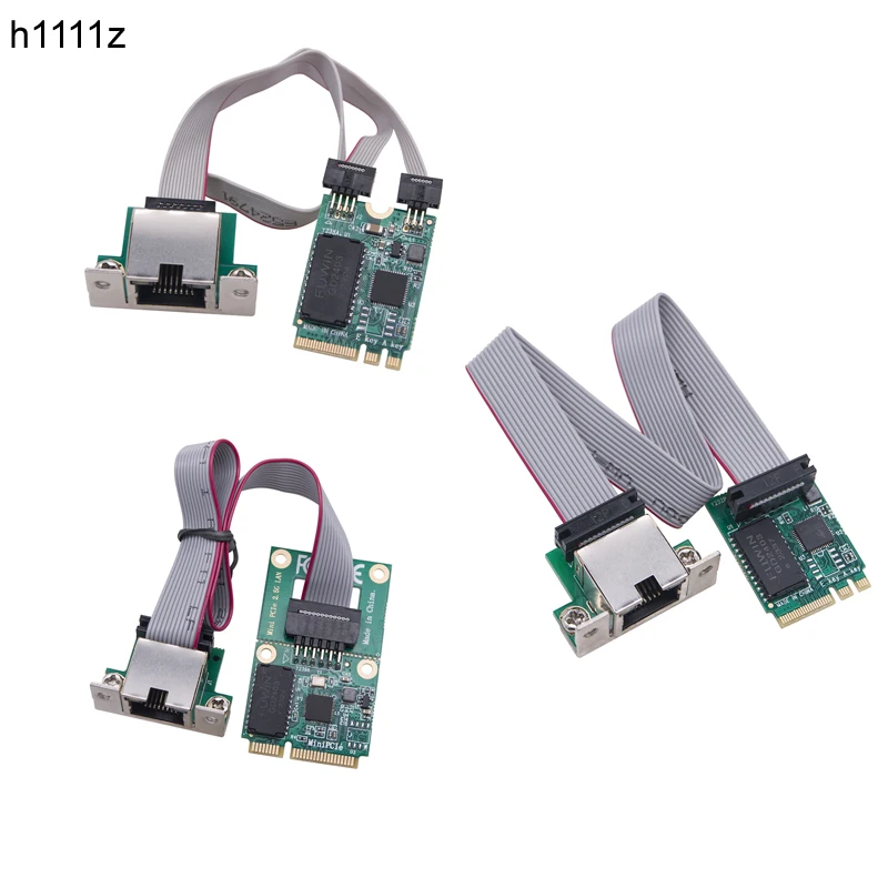Фото Сетевой адаптер M.2 A + E/Mini PCIE на RJ45, 2,5 ГБ, чип RTL8125BG, 2,5 ГБ/1 ГБ/100 Мбит/с, гигабитная Ethernet LAN-карта для настольного ПК №1