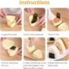1/2Pcs Triangular Plastic Sushi Mold Onigiri Rice Ball Food Press Maker Japanese Bento Baby Rice Ball Molds Kitchen Accessories 6
