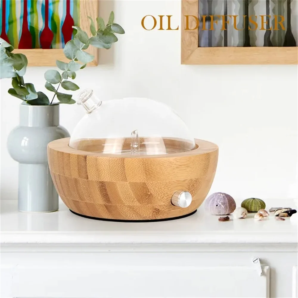 20ML Wooden Glass Aromatherapy Pure Essential Oils Diffuser Waterless Aroma  Diffuser Air Nebulizer Household Humidifier For Home - AliExpress