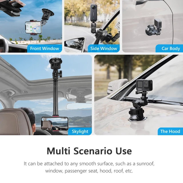 Action Camera Suction Mount  Gopro Accessories Car - Sports & Action Video  Cameras Accessories - Aliexpress