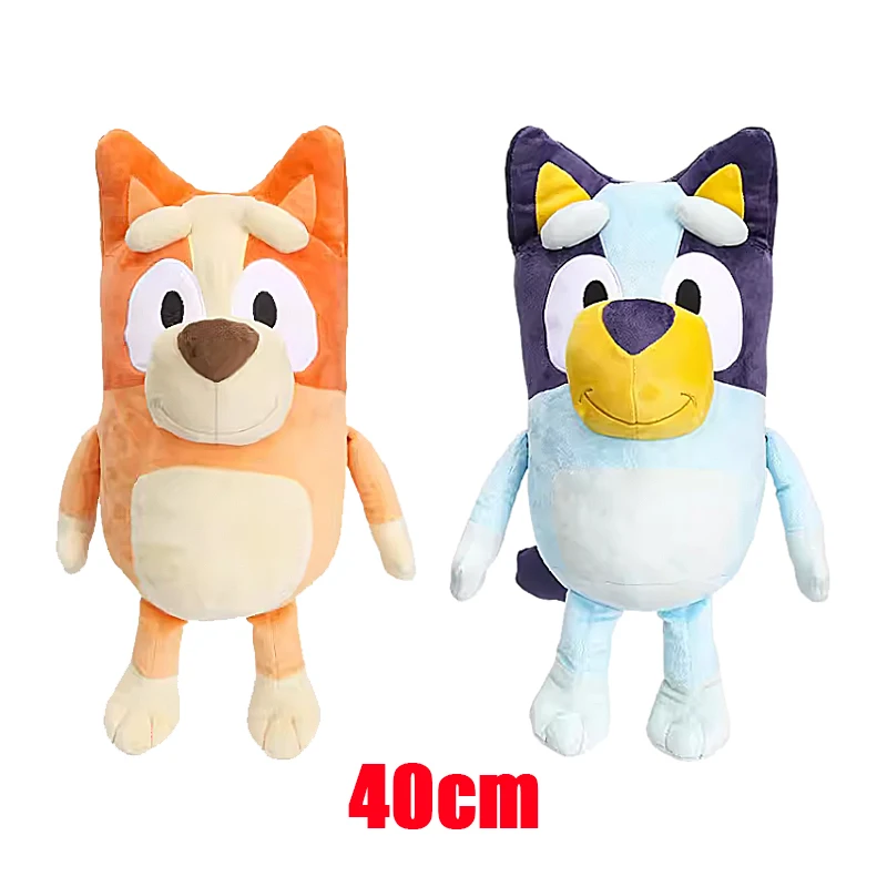 الأصلي Bluey الأسرة 40 سنتيمتر ألعاب من القطيفة لطيف محاكاة كلب البنغو شقيقة كاواي أفخم لعبة أطفال دمية هدية عيد ميلاد لعبة