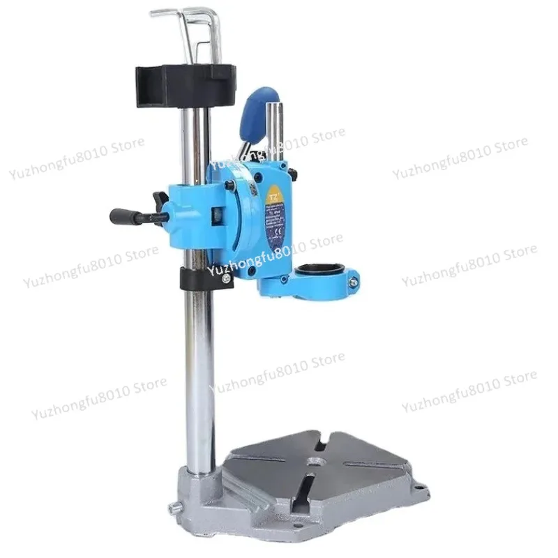 High Quality Rotary Tool Workstation Drill Stand Aluminium Electric Drill Stand for Woodworking Tools image 2