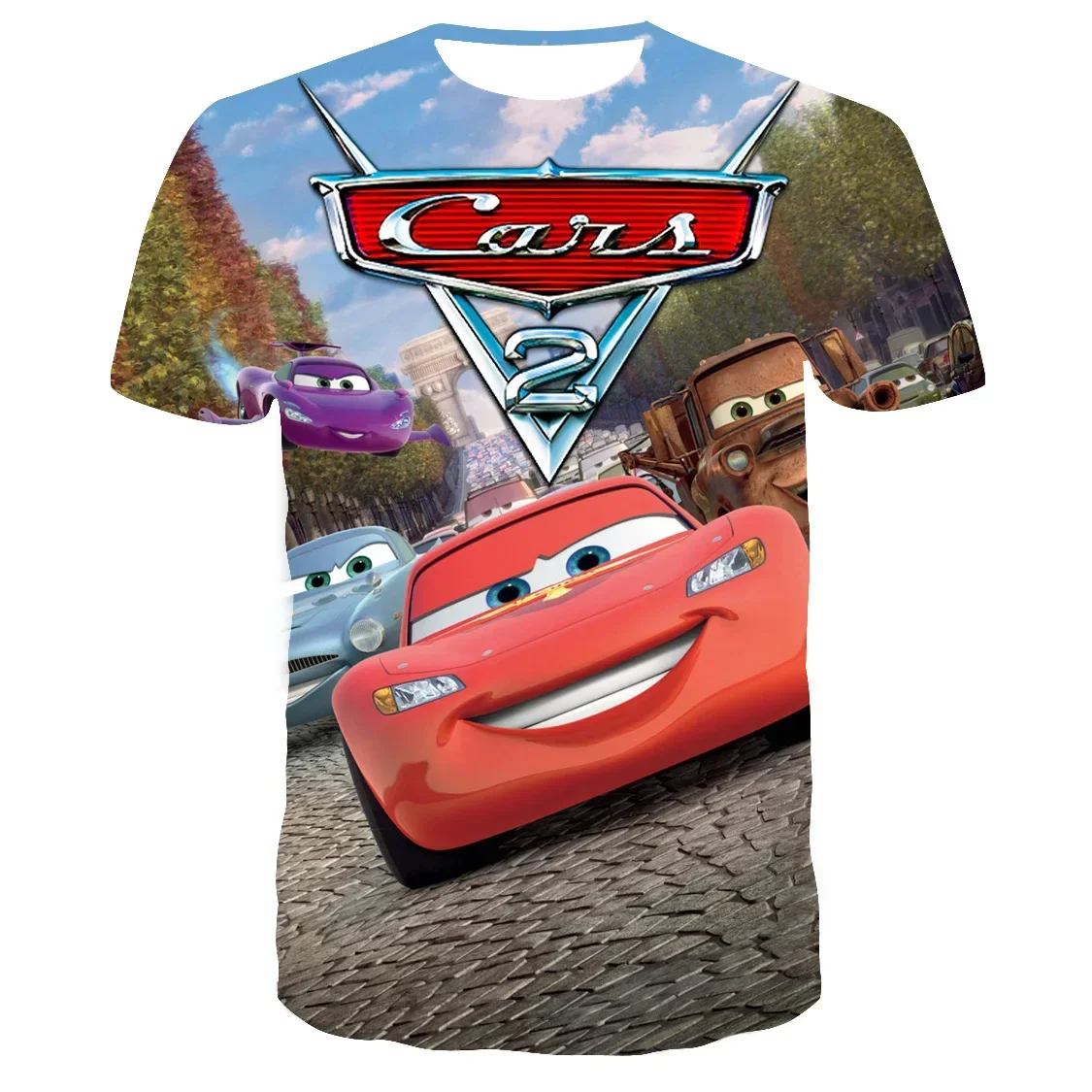 

2024 мужская одежда с мультяшным 3D-принтом, рубашка с молнией Маккуин, детский топ в стиле хип-хоп, футболка для девочек и мальчиков