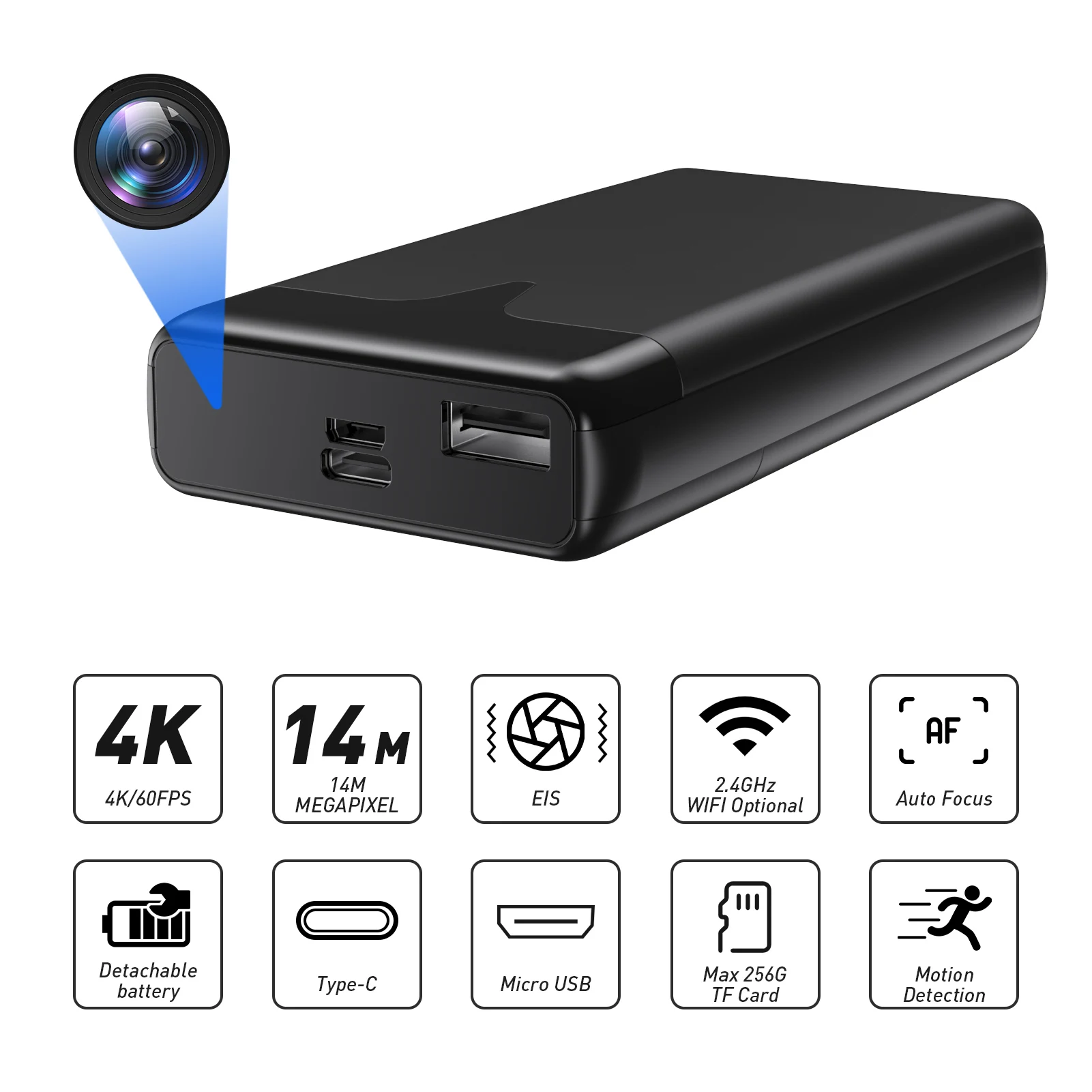 Power Bank Security Camera Power Bank Video Camera Power Bank Cctv