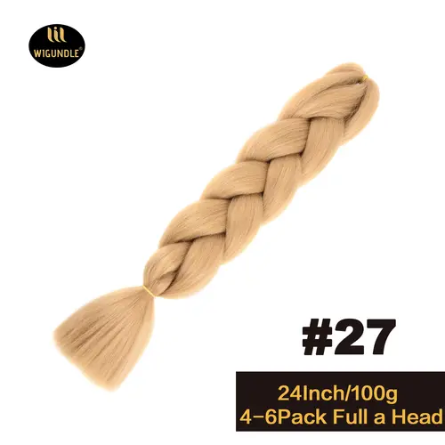 Long 24Inch Jumbo Braid Extensions Cos Synthetic Braiding Hair Afro Ombre Color Kanekalon Hair for Children/Women Braid - Image 25