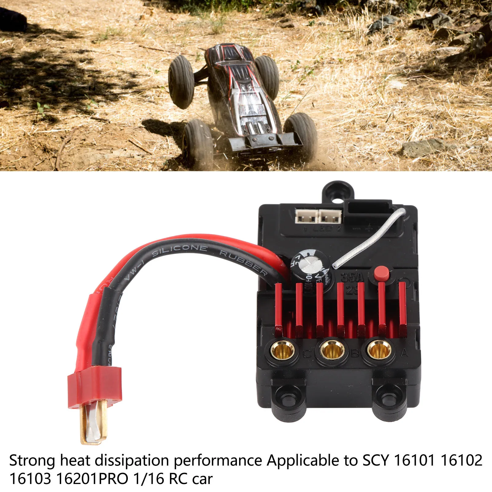 ESC Brushless 35A 2S pour Voiture RC SCY 1/16