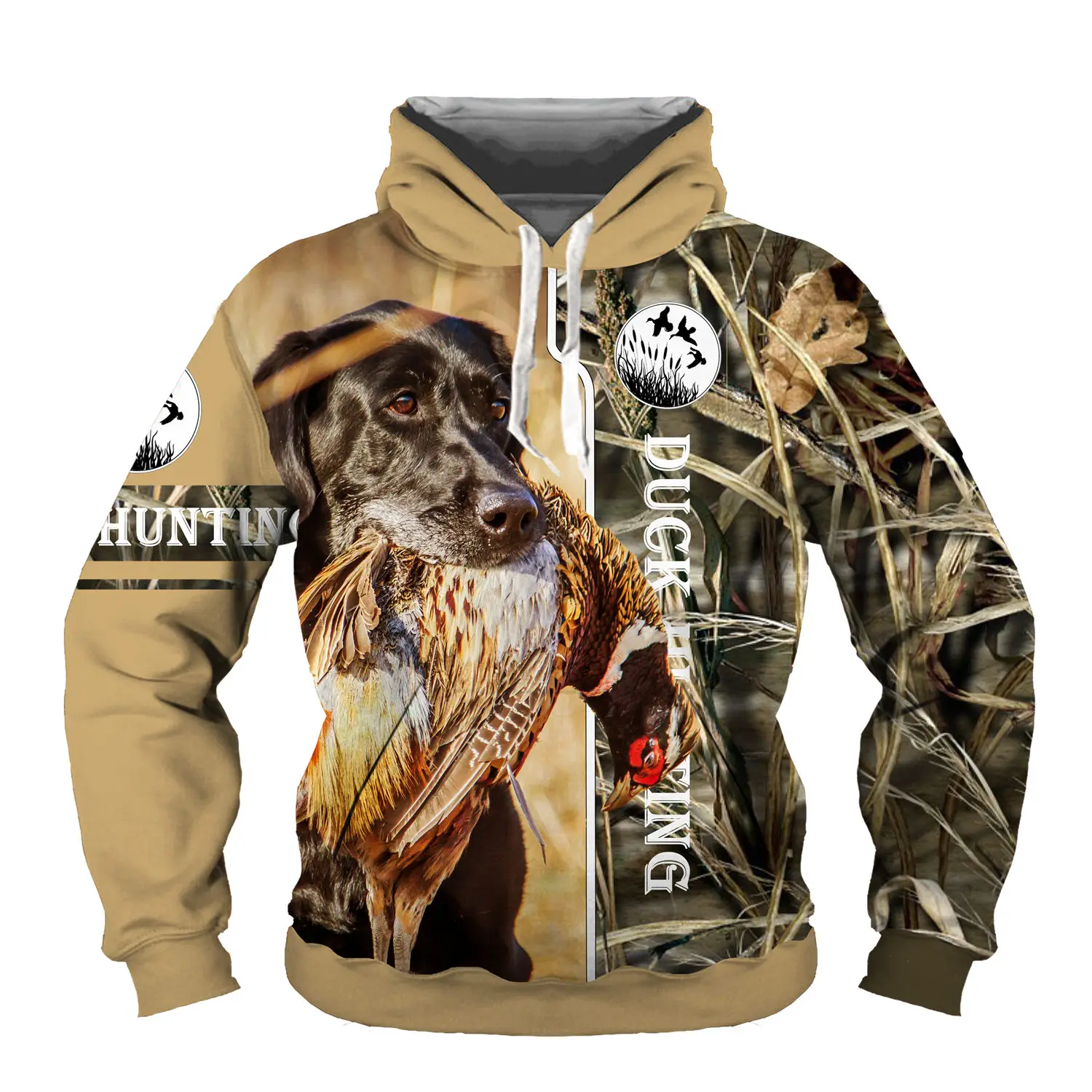 

Animal Dog Hunting 3D printed men's hooded hunting men's and women's sportswear Harajuku street clothing casual hip-hop hoodie