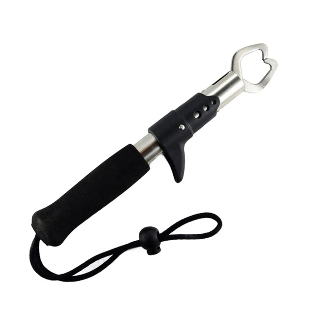 Stainless Steel Fish Catcher Plier Fishing Grip Clip with Scale Ruler ...