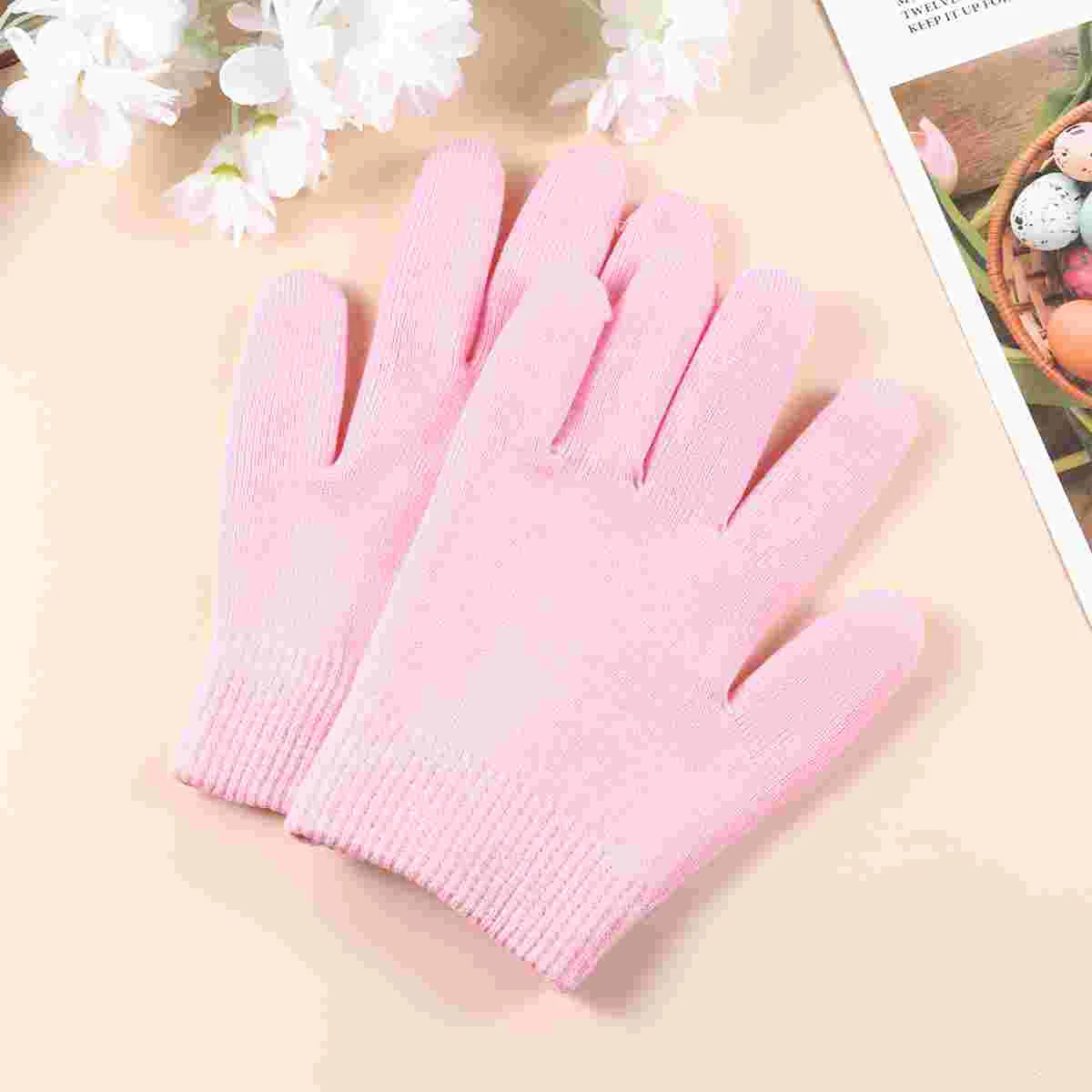 

2 Pair Moisturizing Gloves Socks Set Gel Spa Moisture Feet Socks for Moisturize Soften Repairing Dry Cracked Hands Feet Skin