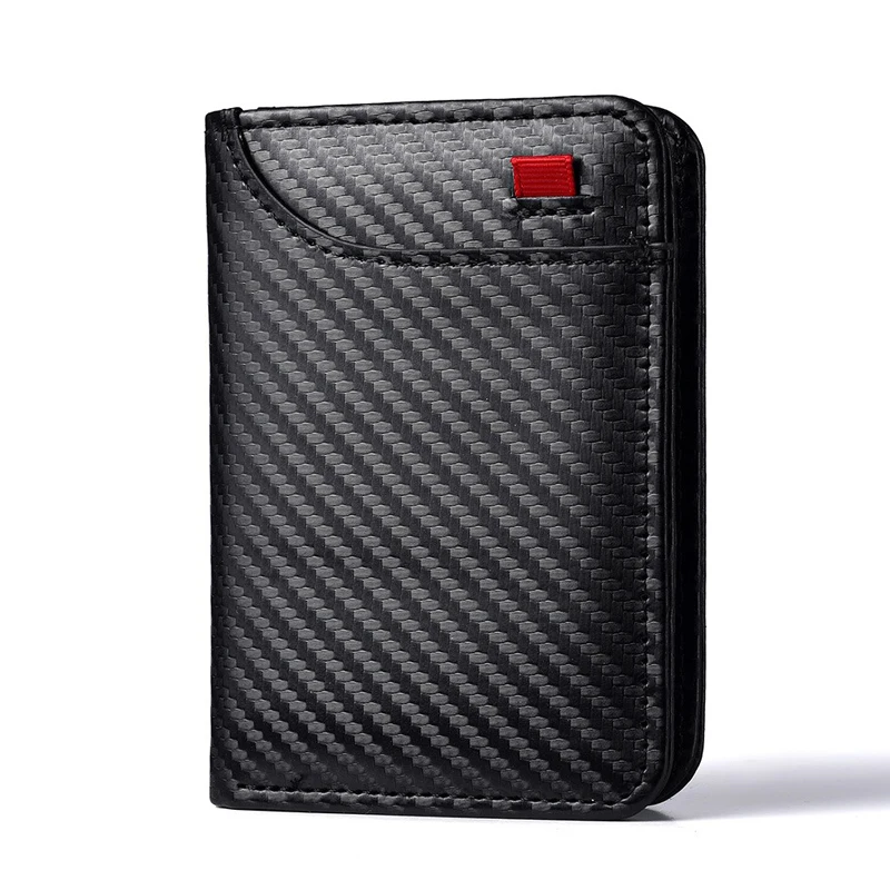 새로운 카드 지갑 탄소 섬유 ID 신용 카드 가방 페라리 로마 488 포르토피노 스파이더 SF90 슈퍼패스트 라페라리용 돈 동전 지갑